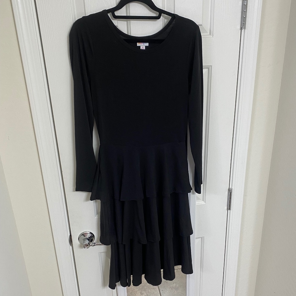 Gently Used - LulaRoe Georgia Long Sleeve Dress (M)